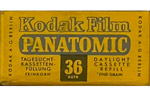 Kodak Panatomic (Berlin factory) film packaging