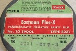 Kodak Plus-X Panchromatic Negative Film Type B - Code : 4231 film packaging