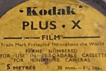 Kodak Plus-X Panchromatic Negative Film. DL EI 80, Tungsten EI ... film packaging