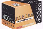 Kodak Portra 400BW Chromogenic – Code 3021 film packaging