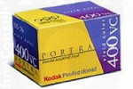 Kodak Professional PORTRA 400VC film packaging