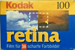 Kodak Retina 100 DR film packaging