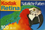 Kodak Retina 100 "Parrot" DR film packaging