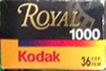 Kodak Royal 1000 RF film packaging