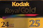 Kodak Royal Gold 25 RZ film packaging