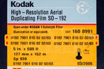 Kodak SO051 Aerecon - Code : SO-051 film packaging