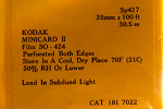 Kodak SO264 Film – SO-264 film packaging