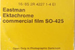 Kodak SO425 Eastman Ektachrome Commecial Film SO-425 film packaging