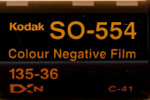 Kodak SO554 Colour Negative Film ISO 200 SO-554 film packaging