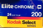Kodak Select Elitechrome 200 film packaging