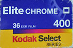 Kodak Select Elitechrome 400 film packaging