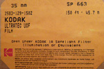Kodak Ultratec UPF Film - Code : UPF film packaging