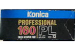 Konica Professional 160 PL film packaging