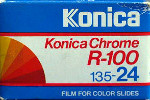 Konica Chrome R-100 film packaging