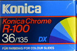 Agfa KONICA Chrome R-100 film packaging