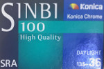 Konica Chrome SINBI 100 SRA film packaging