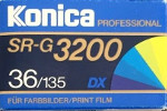 Konica sr-g 3200 Color 3200 ISO film packaging