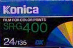 Konica sr-g 400 Color 400 ISO film packaging
