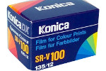 Konica sr-v 100 Color 100 ISO film packaging