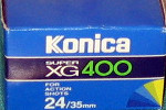 Konica Super XG 400 (Extra Grade) film packaging