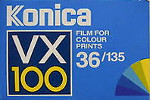 Konica VX100 film packaging
