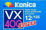 Konica VX400 SUPER film packaging