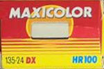 Maxicolor HR100 DX film packaging