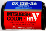 Ferrania Mitsubishi Color HR film packaging