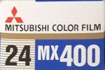 Konica Mitsubishi Color MX400 film packaging