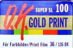 O.K. Gold Print 100 Super SL100 film packaging