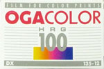 Ferrania Ogacolor HRG100 film packaging