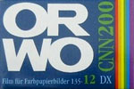 Orwo COLOR CNN200 film packaging