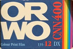 Orwo COLOR CNN400 film packaging