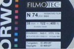 Orwo N-74+ Negative Film ISO 400 NP74plus film packaging