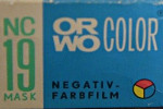 Orwo NC-19 Mask Orwocolor (64 ASA) NC19 film packaging
