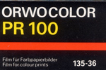 Orwo PR-100 Orwocolor (100 ASA) film packaging