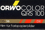 Orwo QRS-100 Orwocolor film packaging