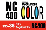Orwo WOLFEN NC 400 Color film packaging