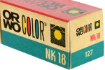 Orwo NK-18 Negative film for tungsten ASA 50 Negativ Kunstlicht film packaging