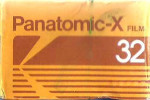 Kodak Panatomic-X 32 Professional FX (Iso 32 – Code 5060) film packaging