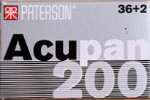 Paterson Acupan 200 film packaging