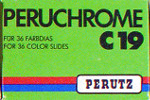 Agfa Perutz Peruchrome C19 – 64 ASA film packaging