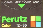 Agfa Perutz PR400 Color (four squares) film packaging