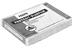 Perutz Porträt Matt 21/10° DIN – Portrait Planfilm film packaging
