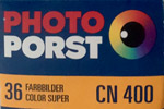 Agfa Porst Color CN400 (Super CN on back of the box) PorstColo... film packaging