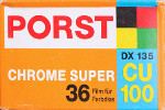 Konica Porst Chrome Super CU100 film packaging