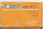 Konica Porst Color N21 II N21II film packaging