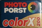 Porst Photo Porst Color X 200 film packaging