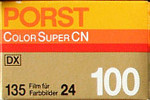 Konica Porst Color Super CN 100 SCN100 film packaging