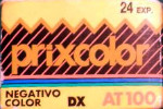 Prixcolor AT100 Negativo Color film packaging